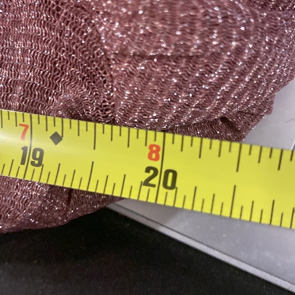 HOLLISTER - top & tank: taupe metallic sheer button down l/s w detach. tank - L - Picture 6 of 16